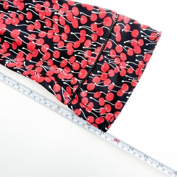 Whistles Anjelica Cherry Print Dress Red Multi Fit and Flare Lined Women's 6 - Picture 12 of 12